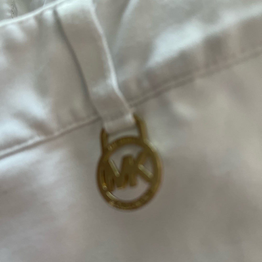 Michael Kors White Pants with Gold Accent - Picture 2 of 7